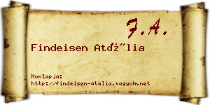 Findeisen Atália névjegykártya